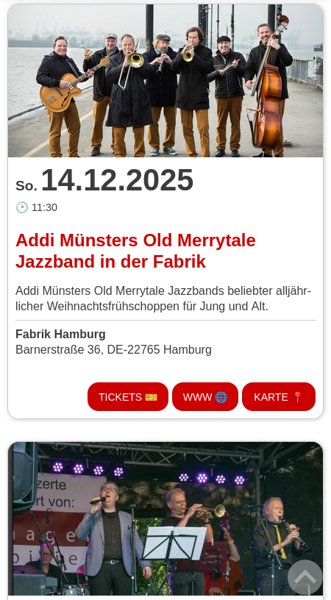 Eventkalender-Modul für Veranstaltungs-Webseiten (Beispiel)